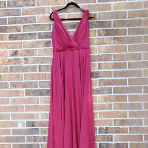 Red Maxi Bridesmaid Dress